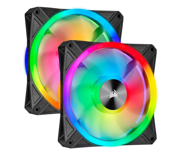 Corsair OUTLET iCUE QL140 RGB PWM Dual Pack+Lighting Node - 706866 - zdjęcie